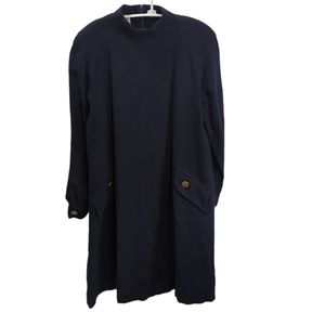 💥50% sale💥Jones Navy blue Wool dress sz10 #b873